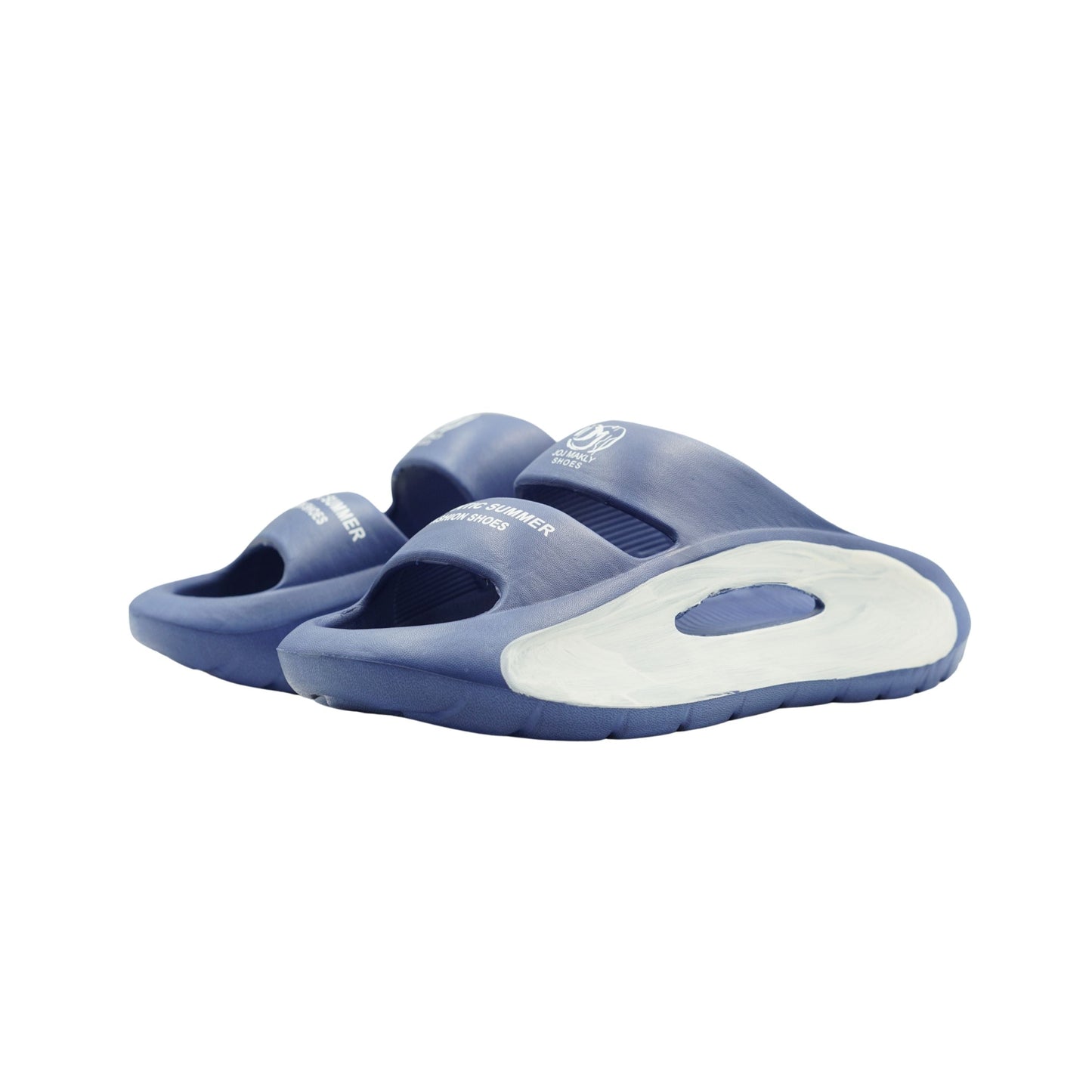2398 Men’S Slip-On Comfort Sandals – No-Strap Open-Toe Slides with Soft Cushioned Footbed | Anti-Slip Sole | Lightweight & Breathable Summer Sandals for Casual, Indoor & Outdoor Use