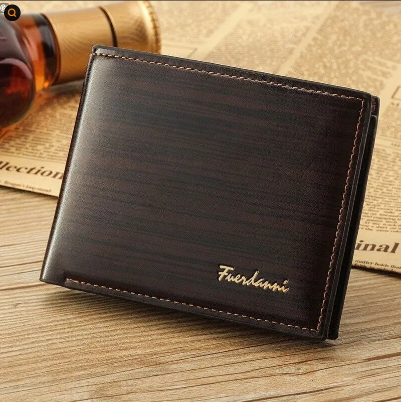 Men Bifold Leather Credit Id Card Holder Wallet Billfold Purse Clutch Billfold