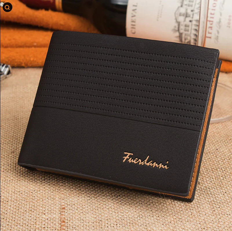 Men Bifold Leather Credit Id Card Holder Wallet Billfold Purse Clutch Billfold