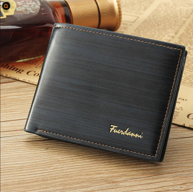 Men Bifold Leather Credit Id Card Holder Wallet Billfold Purse Clutch Billfold