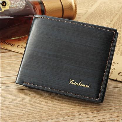 Men Bifold Leather Credit Id Card Holder Wallet Billfold Purse Clutch Billfold